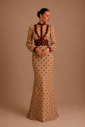 Celestine Lace Corset Polka Dot Dress