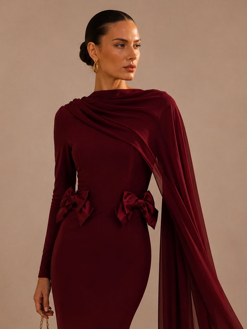 Amara Draped Maxi Dress