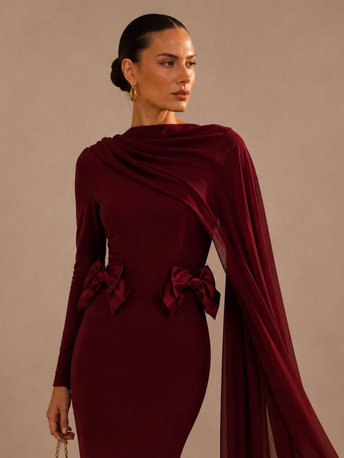 Amara Draped Maxi Dress
