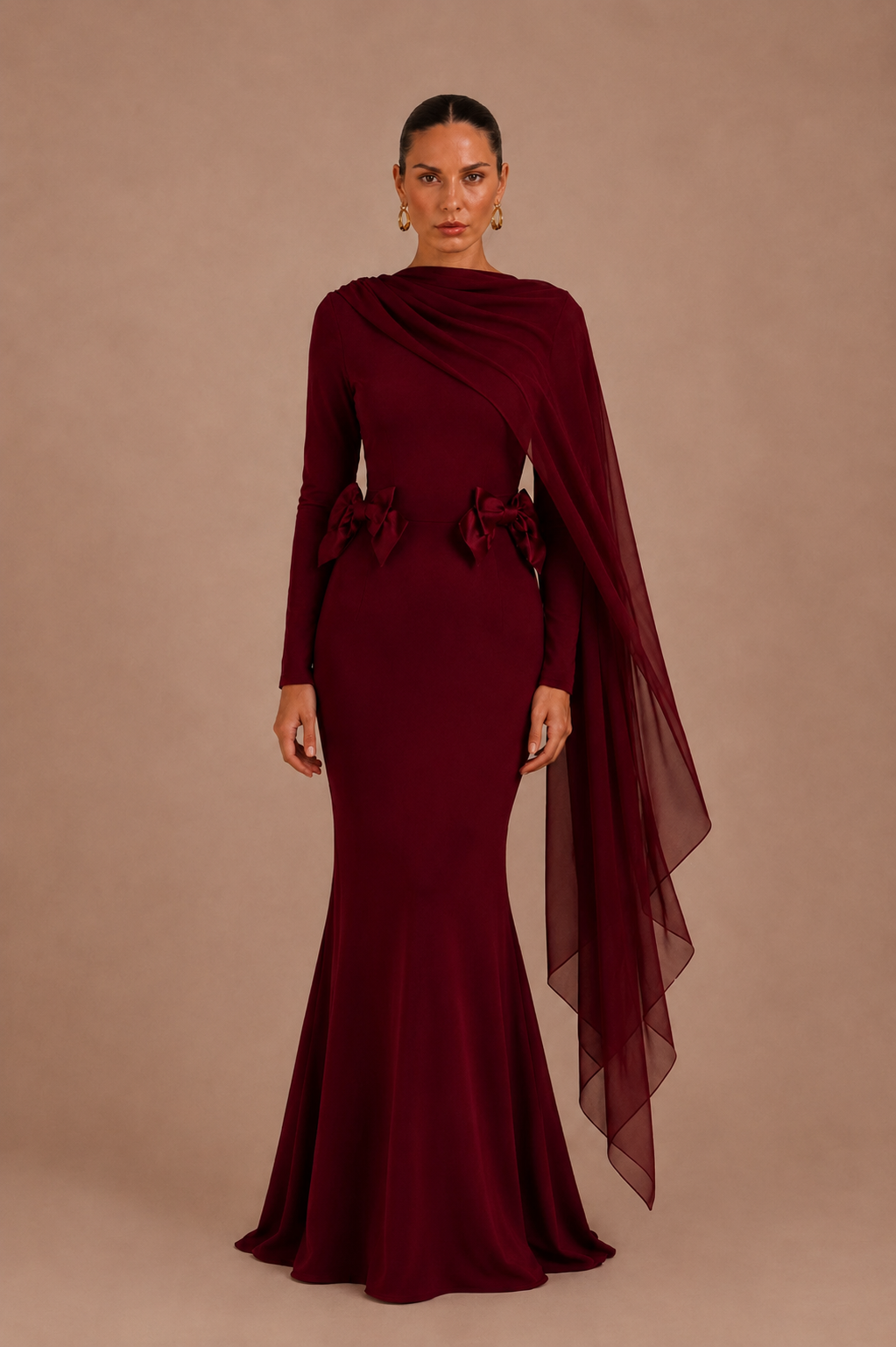 Amara Draped Maxi Dress